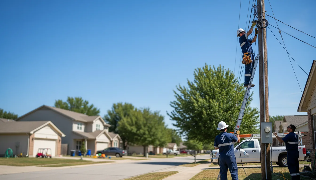Residential electrician providing installation services in Valley Mills, TX